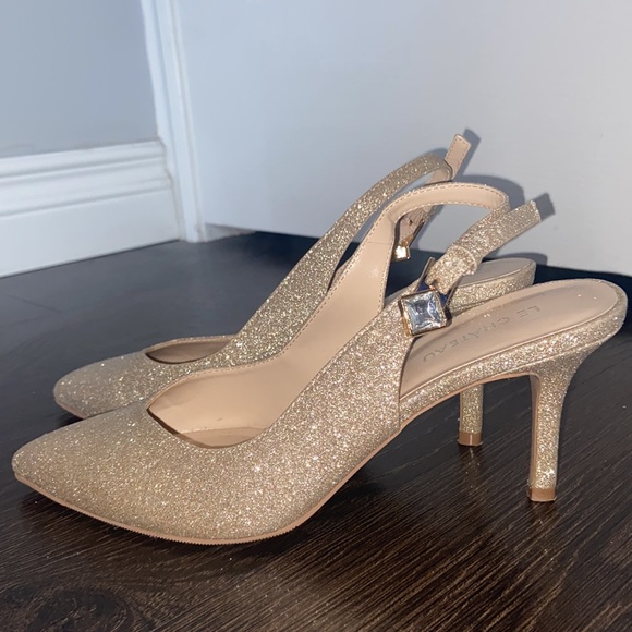 Le chateau gold heels - Picture 2 of 3